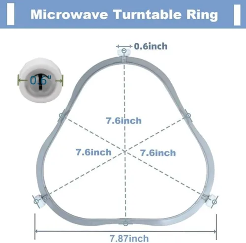 Miniatura 2 de W11252182 Anillo de soporte de soporte para tocadiscos de microondas, pieza de repuesto para Whirlpool Kenmore – Reemplazar 4393752, W11193600