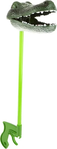 Miniatura 7 de Safari Ltd. Juguete pargo de cocodrilo, juguete de plástico con temática de pantano de 18 pulgadas, juguete educativo interactivo para niños a