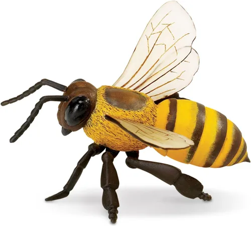 Miniatura 4 de Safari Ltd. Figura de abeja de miel, figura realista de modelo de 5.5 pulgadas, juguete educativo para niños, niñas y niños a partir de 3 años
