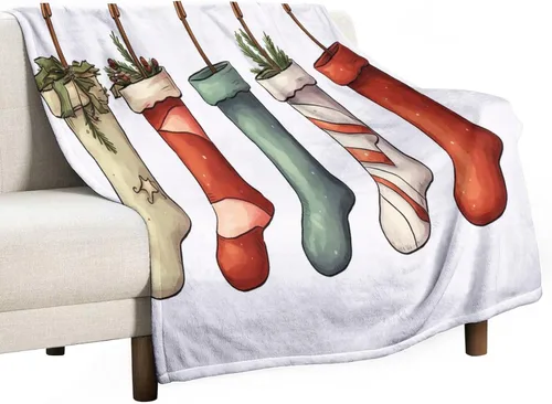 Miniatura 21 de Manta de Navidad de gnomo, manta de Navidad suave y cálida de 30 x 40 pulgadas, manta de franela cálida para cama, sofá, regalos para niños