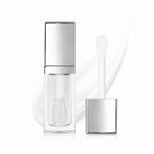 GECOMO Aceite de brillo de labios hidratante, brillo de labios transparente con tinte Toot, nutritivo, duradero, reparador, aclarante de líneas de