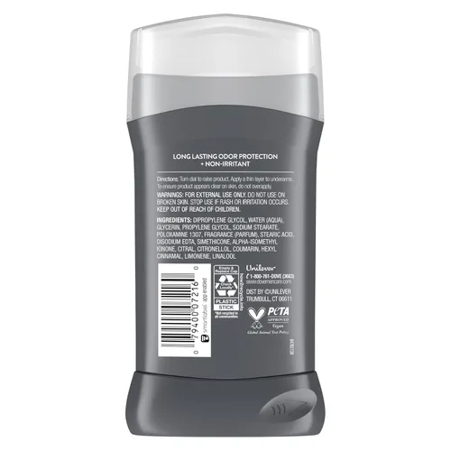 Miniatura 2 de DOVE MEN + CARE Desodorante en barra para hombre, Clean Comfort, 4 unidades, sin aluminio, protección contra olores de 72 horas, desodorante