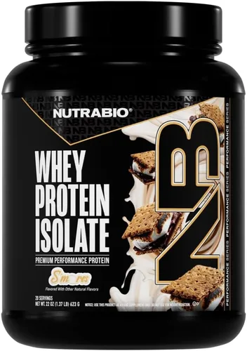 Miniatura 13 de NutraBio 100% Aislado de Proteína de Suero en Polvo, 25g de Proteína con Perfil Completo de Aminoácidos, Libre de Soja y Gluten, Proteína de Suero