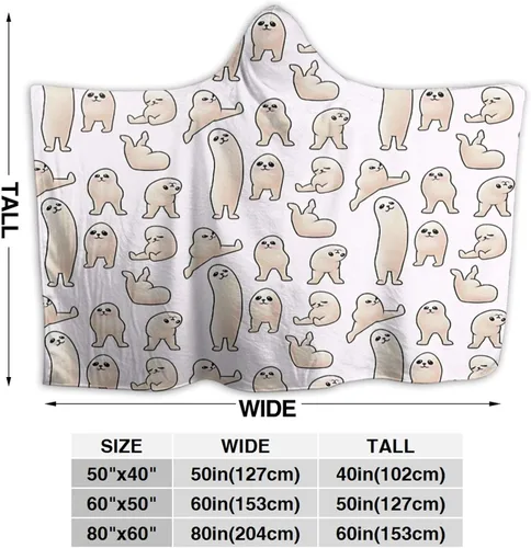 Miniatura 6 de Manta con capucha, divertida, suave, cómoda, para las cuatro estaciones, antibolitas, de franela, adecuada para sofá, para adultos y niños, manta