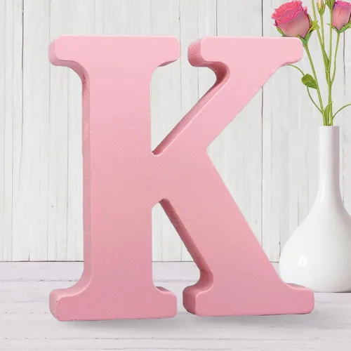 Miniatura 14 de AOCEAN Letras de madera rosa de 6 pulgadas sin terminar Letras de madera para pared MAGA Letras de madera decorativas de pie Tablero de letras