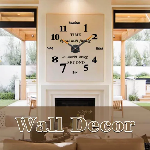 Miniatura 2 de VANGOLD Reloj de pared DIY sin marco, espejo 3D, gran silencio, calcomanías de pared para sala de estar, dormitorio, decoración del hogar
