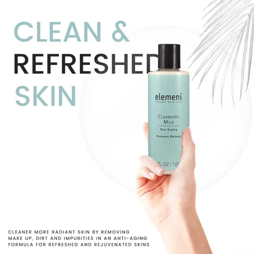 Miniatura 7 de elemeni - Leche limpiadora para el cuidado de la piel, removedor de maquillaje orgánico vegano, limpiador facial equilibrado con pH que elimina