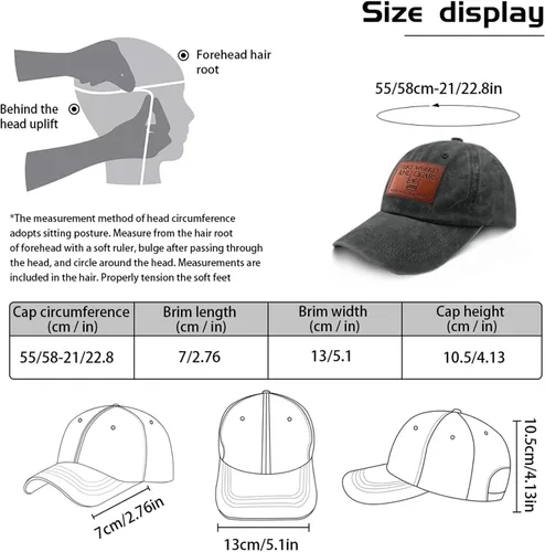 Miniatura 127 de Philysonic Funny Hat I Like Whisky and Cigars and Maybe 3 People Sombreros para Hombres Gorras de Béisbol Gorras Ajustables