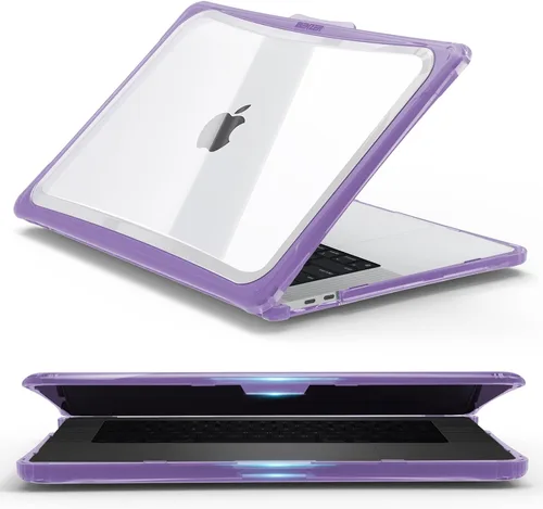 Miniatura 15 de IBENZER Hexpact Funda para MacBook Pro de 13 pulgadas 2026 2025 2024 2023 2022-2016 M2 M1 A2338 A2289 A2251 A2159 A1989 A1708 A1706, funda