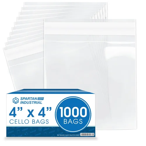 Miniatura 8 de Spartan Industrial - (1000 unidades) Bolsas de celofán transparentes resellables de 10 x 18 cm para joyería, regalos, favores de fiesta