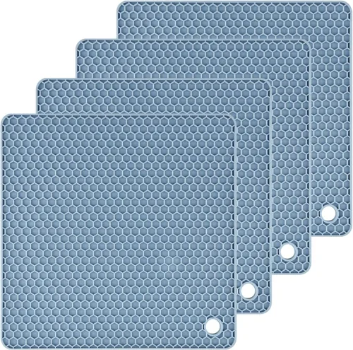 Miniatura 10 de Salvamanteles de silicona para platos calientes, soportes de silicona para ollas de cocina, salvamanteles para cocina, salvamanteles para ollas