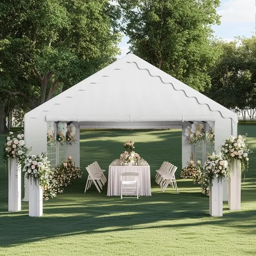 Miniatura 2 de Green Party - Carpa para fiesta de 16 x 20 pies, carpa para eventos de bodas de alta resistencia con 3 bolsas de transporte y paredes laterales