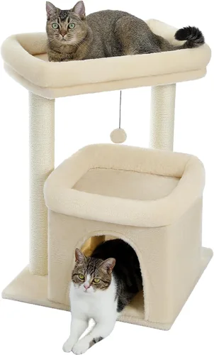 PEQULTI Árbol para Gatos Torre de Gatos para Gatos Grandes con Postes de Rascar Cubiertos de Sisal y Reposo Extra Grande para Gatos de Interior