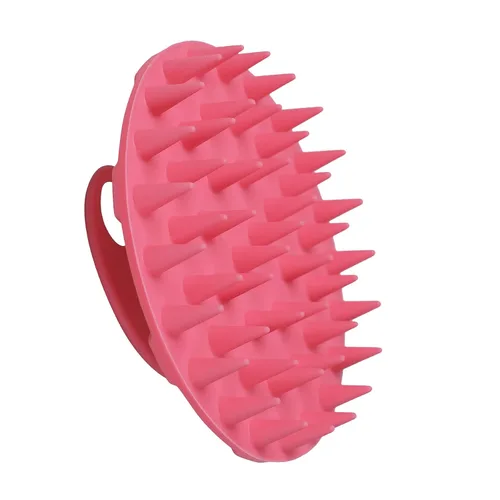 INNERNEED - Cepillo de champú para el cuero cabelludo con masajeador, limpiador manual para el cuero cabelludo para cabello húmedo y seco, cerdas de