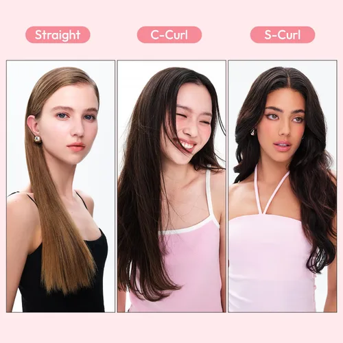 Miniatura 7 de VODANA Plancha de pelo profesional de cerámica de 1 pulgada, acabado suave y sedoso y control de encrespamiento para todo tipo de cabello, placas