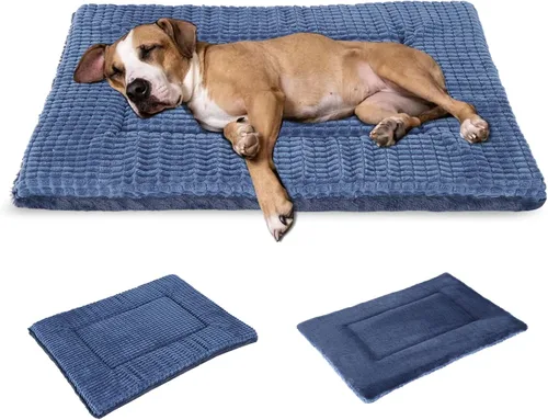 Miniatura 16 de BVAGSS XH079 - Almohadilla reversible para jaula de perro, de espuma viscoelástica, suave, cálida, lavable a máquina, colchón para perreras