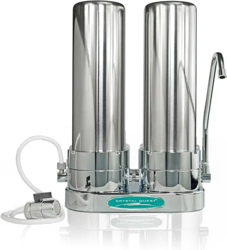 Miniatura 11 de Crystal Quest Sistema de filtro de agua de encimera de fluoruro único Blanco