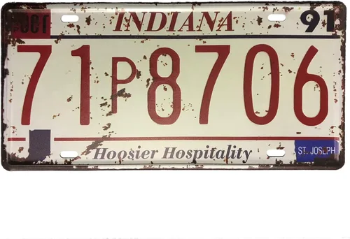 Miniatura 10 de Placa de matrícula de Wyoming de aluminio, placa decorativa de automóvil novedosa, placas de matrícula de 12"x6" para el frente del automóvil, placa