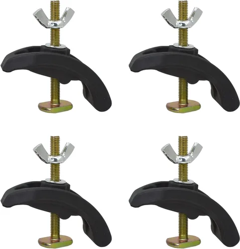 Miniatura 8 de Abrazaderas de placa de prensa arqueada de 4 piezas, accesorios de sujeción en T, enrutador CNC universal y accesorios de prensa de taladro