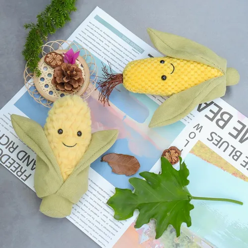 Miniatura 3 de Apricot Lamb Juguetes de comida, peluche de maíz fresco, suave, perfecto para niños