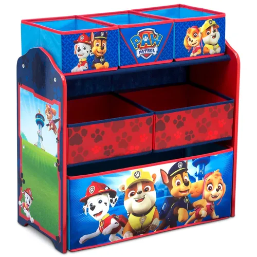 Miniatura 2 de Delta Children Organizador de juguetes para diseño y almacenamiento de 6 compartimientos, certificado Greenguard Gold, Nick Jr. PAW Patrol & Design
