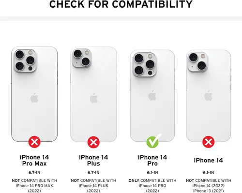 Miniatura 2 de URBAN ARMOR GEAR UAG - Funda diseñada para iPhone 14 Pro, color gris ceniza de 6.1 pulgadas, imán integrado compatible con carga MagSafe, ligera