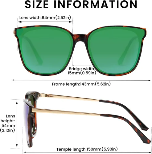 Miniatura 3 de Duco - Lentes de sol redondos vintage para mujeres y hombres con protección UV de moda para la playa