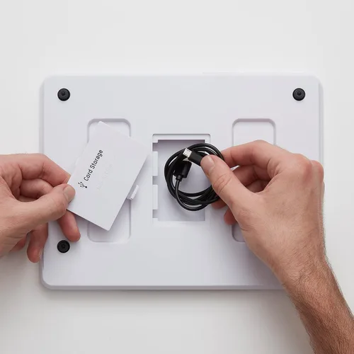 Miniatura 9 de Taylor Báscula de alimentos de cocina de alta capacidad de 22 libras con superficie de acero inoxidable, pantalla retroiluminada y cable de recarga