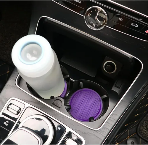 Miniatura 6 de Paquete de 4 portavasos para automóvil, 2.75 pulgadas de diámetro, antideslizante, universal, duradero, adecuado para la mayoría de interiores