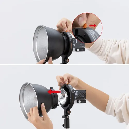 Miniatura 6 de ZHIYUN Adaptador de montaje Bowens A con soporte ZY para luz G60