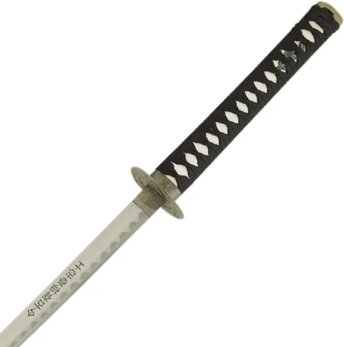 Miniatura 6 de MASTER USA - Espada Katana tallada a mano con código Samurai Bushido en vaina, acero 1045, 41.5 pulgadas en total, incluye soporte de exhibición