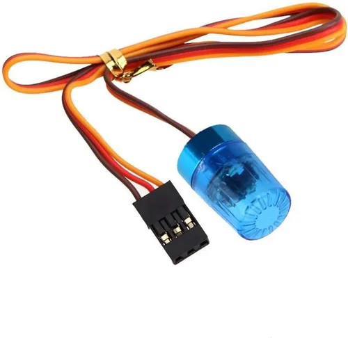 Miniatura 22 de 2 luces LED ultra brillantes de policía, lámpara estroboscópica de flash giratorio, 5 modos para 1/8 1/10 1/14 RC coche extinción de incendios