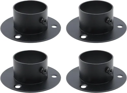 Miniatura 10 de 4 piezas de 2.008 in/2 pulgadas de diámetro de acero inoxidable para armario de armario de armario soporte de extremo de zócalo de soporte, soporte