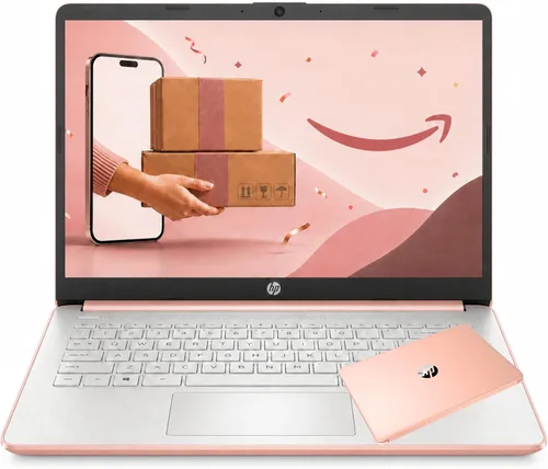Laptop HP Business and Home, 8 GB de RAM, procesador Intel, Microsoft Office 365 1 año, SSD de 64 GB, Windows 11 Home, sin ratón, respuesta rápida,