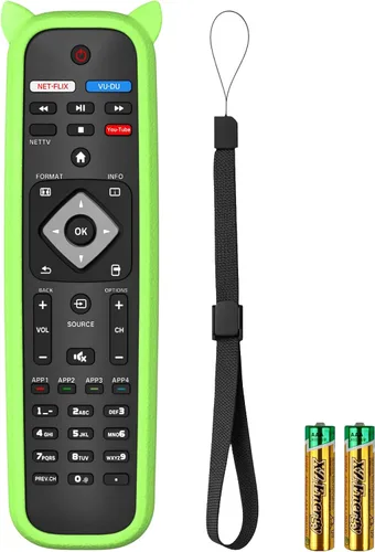 Miniatura 10 de NH500UP - Reemplazo de mando a distancia compatible con Philips TV Remote Reemplazo con cubierta azul brillante para NH500U NH500UW NH503UP