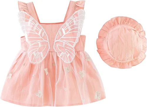 Miniatura 25 de Vestido tutú de verano para niñas pequeñas, sin espalda, vestido de princesa para fiesta de cumpleaños, vestido de verano con lazo floral