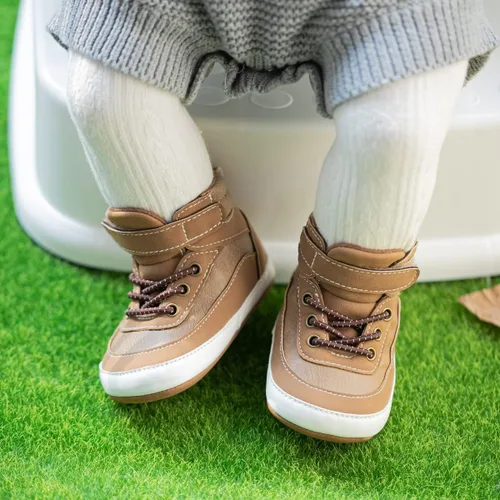 Miniatura 3 de KaKaKiKi - Tenis de lona para bebé, infante, niños, tenis con suela de goma antideslizante, tenis de caramelo caminantes, primerizos, precaminando