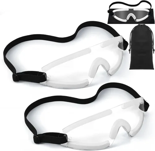 Miniatura 9 de Kingdder Protector de ojos transparente para dormir, gafas protectoras con correa ajustable y acolchado suave, sensibilidad de los ojos a la luz