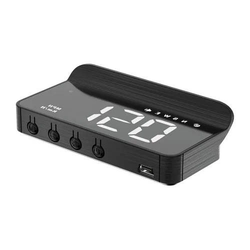 AZIJYV Pantalla frontal para automóviles, proyector de velocímetro de parabrisas HUD M1white, velocímetro digital para automóvil con velocidad,