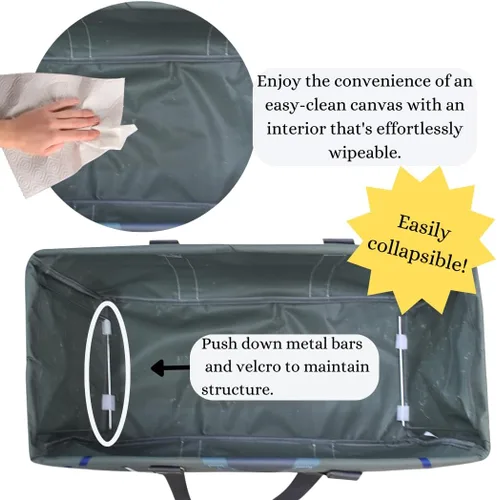 Miniatura 70 de NGIL Bolsa de comestibles reutilizable extra grande plegable de gran tamaño para comestibles, almacenamiento, picnic, playa, Bronco-negro occidental