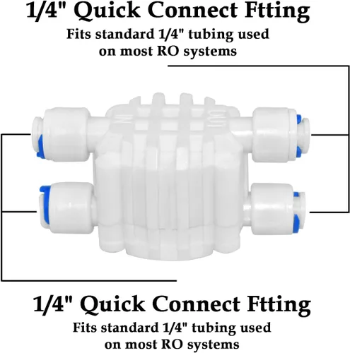 Miniatura 3 de Válvula de cierre automático de tubo de 1/4 de pulgada, con accesorios de conexión rápida, para sistema de filtro de agua de ósmosis inversa RO