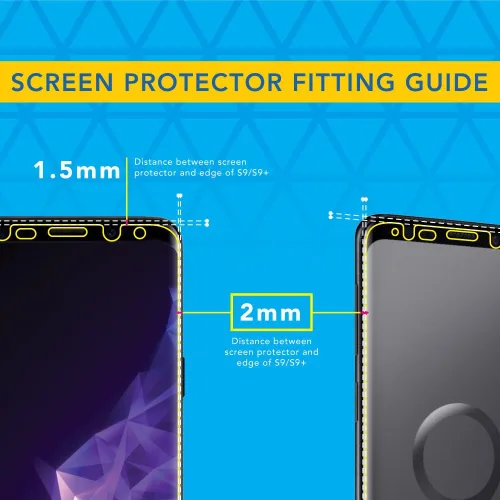 Miniatura 2 de ArmorSuit MilitaryShield - Protector de pantalla para Samsung Galaxy S9 Plus (compatible con funda), antiburbujas, HD, transparente