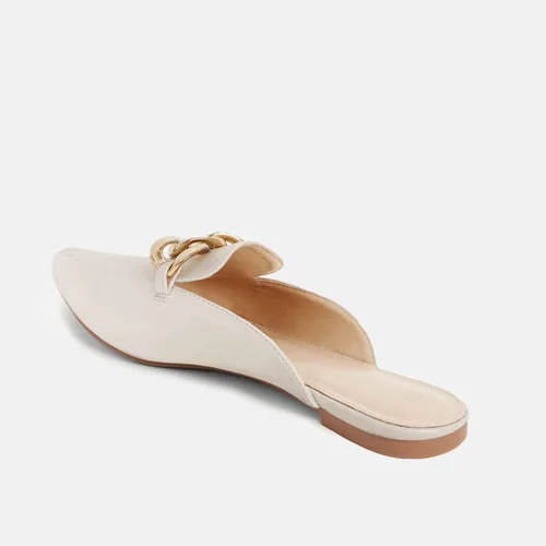 Miniatura 3 de Juliet Holy Mocasines planos para mujer, con puntera puntiaguda, sin espalda, sin cordones, con cadena de metal