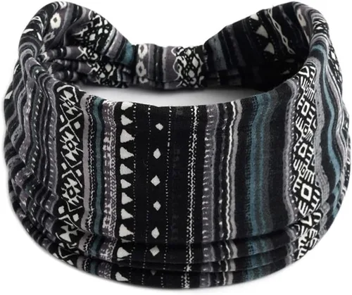Miniatura 18 de K-Elewon Paquete de 3 diademas elásticas anchas para mujer, bandas para el cabello para yoga, deportes