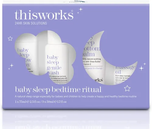 thisworks Juego de regalo ritual para dormir para bebés, una gama natural de sueño para bebés y niños, 1 juego