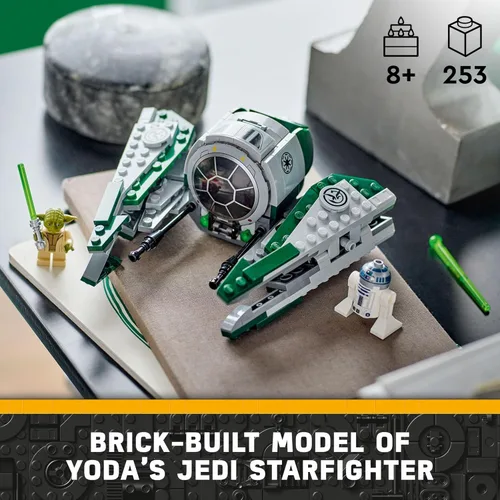 Miniatura 2 de LEGO Star Wars: The Clone Wars Yoda’s Jedi Starfighter 75360 Star Wars Figura Coleccionable para Niños con Figura del Maestro Yoda con Sable Láser