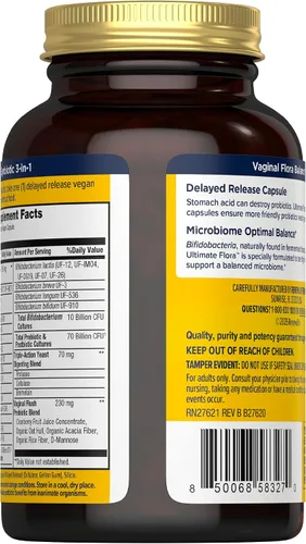Miniatura 3 de Renew Life Ultimate Flora Probiotics for Women 70 mil millones de UFC Cápsulas veganas de liberación retardada Formulado por médicos Vaginal