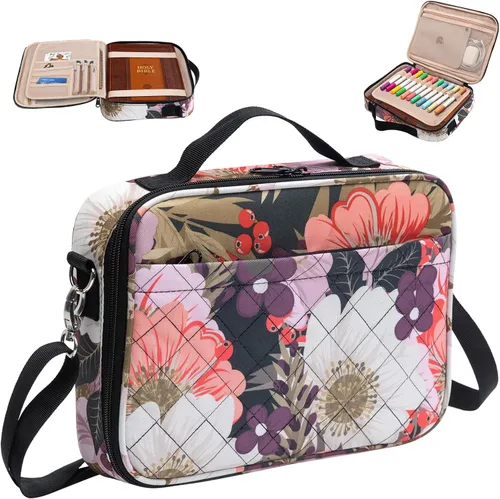 Miniatura 15 de Elegante funda para la Biblia de IMAGINING para mujer, funda para Biblia con asas y bolsas, gran regalo y protector de libros
