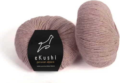 Miniatura 93 de 100% Hilo de Alpaca para Bebé para Tejer y Ganchillo - Juego de 3 Madejas de Hilo Premium DK - Ligero, Hipoalergénico y Térmico Hecho en Perú - N010