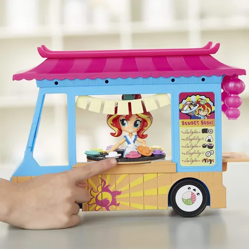 Miniatura 9 de My Little Pony Por ejemplo, Minis Sunset Shimmer Camión de sushi